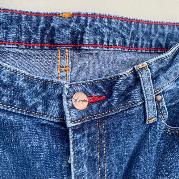 Retro Wrangler high rise stretch wedgie jeans 11/12x36 - Picture 3 of 6